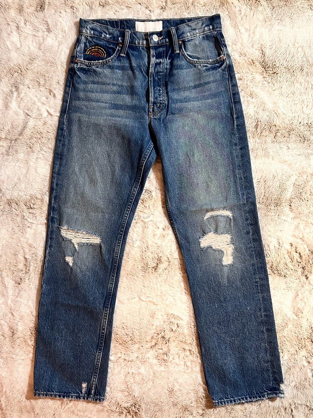 MOTHER Denim The Tomcat Ankle Jeans in Take Me Even Higher